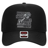 Build Race Break Fix It Repeat Auto Mechanic Trucker Hat