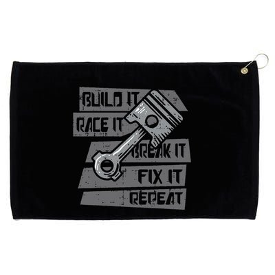 Build Race Break Fix It Repeat Auto Mechanic Grommeted Golf Towel