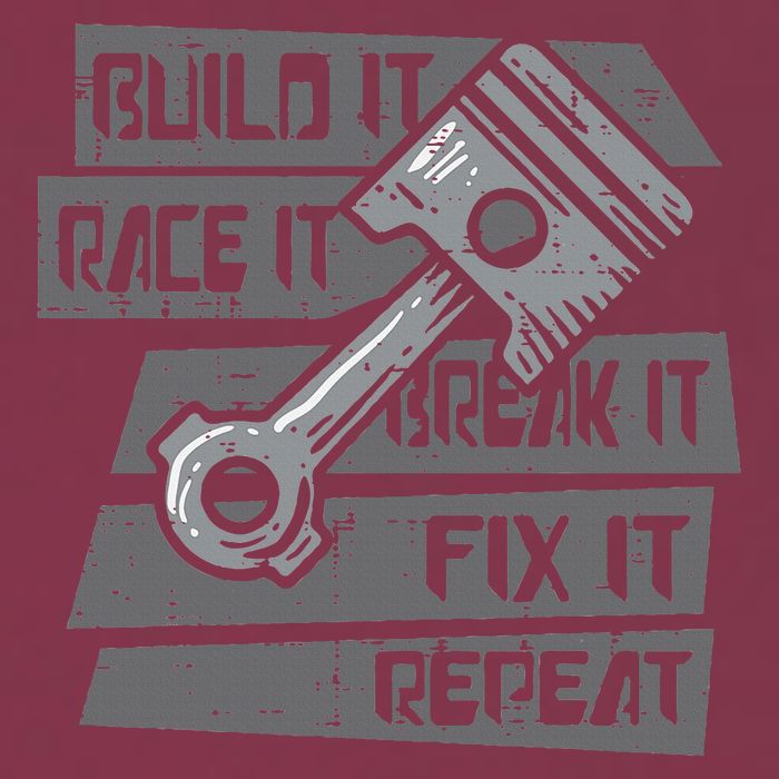 Build Race Break Fix It Repeat Auto Mechanic 16oz Travel Tumbler