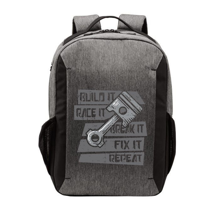 Build Race Break Fix It Repeat Auto Mechanic Vector Backpack