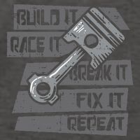Build Race Break Fix It Repeat Auto Mechanic Vector Backpack