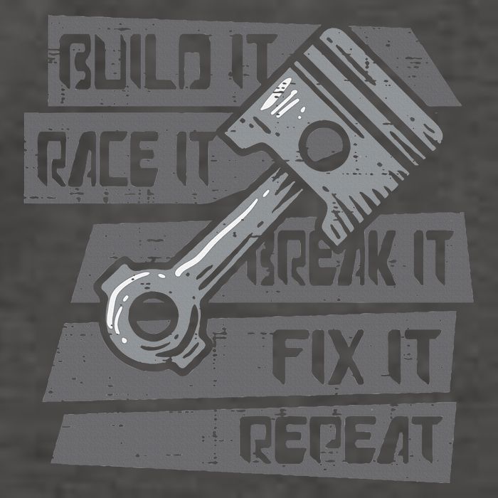Build Race Break Fix It Repeat Auto Mechanic Vector Backpack