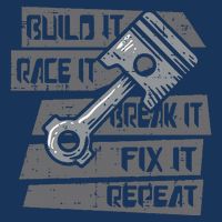 Build Race Break Fix It Repeat Auto Mechanic Infant Baby Jersey Bodysuit