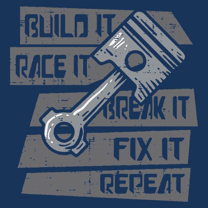 Build Race Break Fix It Repeat Auto Mechanic Infant Baby Jersey Bodysuit