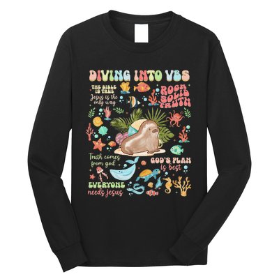 Breaker Rock Beach GodS Rock Solid Vbs 2024 Gift Long Sleeve Shirt