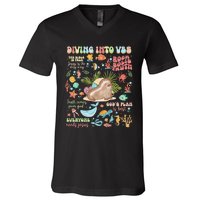 Breaker Rock Beach GodS Rock Solid Vbs 2024 Gift V-Neck T-Shirt