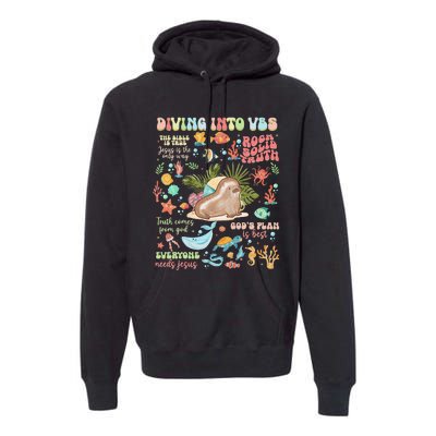 Breaker Rock Beach GodS Rock Solid Vbs 2024 Gift Premium Hoodie