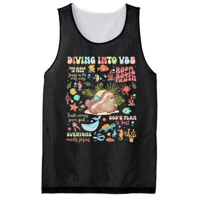 Breaker Rock Beach GodS Rock Solid Vbs 2024 Gift Mesh Reversible Basketball Jersey Tank