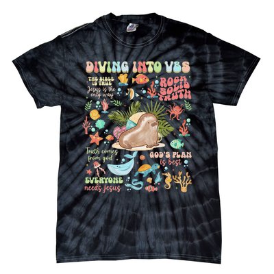 Breaker Rock Beach GodS Rock Solid Vbs 2024 Gift Tie-Dye T-Shirt