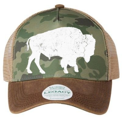 Buffalo Retro Bison Animal Lover Legacy Tie Dye Trucker Hat