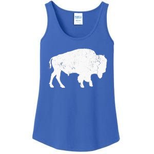 Buffalo Retro Bison Animal Lover Ladies Essential Tank