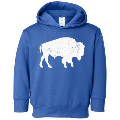 Buffalo Retro Bison Animal Lover Toddler Hoodie