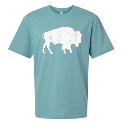 Buffalo Retro Bison Animal Lover Sueded Cloud Jersey T-Shirt