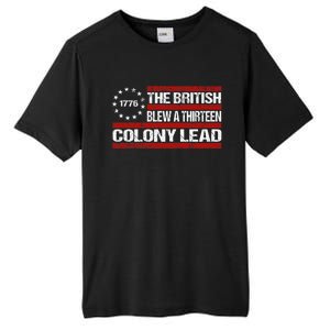 Betsy Ross Blew British Lead Funny 13 Colony July 4th Tall Fusion ChromaSoft Performance T-Shirt