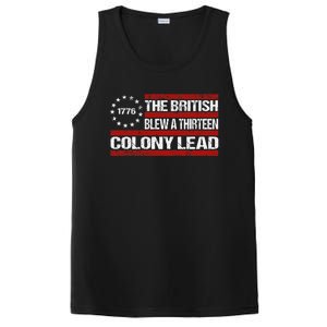 Betsy Ross Blew British Lead Funny 13 Colony July 4th PosiCharge Competitor Tank