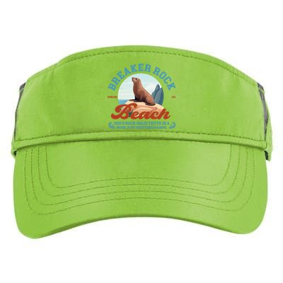 Breaker Rock Beach GodS Rocksolid Truth Vbs 2024 Gift Adult Drive Performance Visor