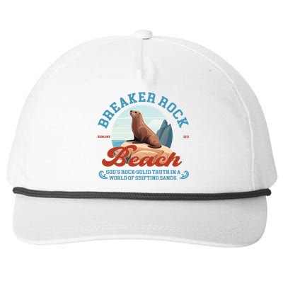 Breaker Rock Beach GodS Rocksolid Truth Vbs 2024 Gift Snapback Five-Panel Rope Hat