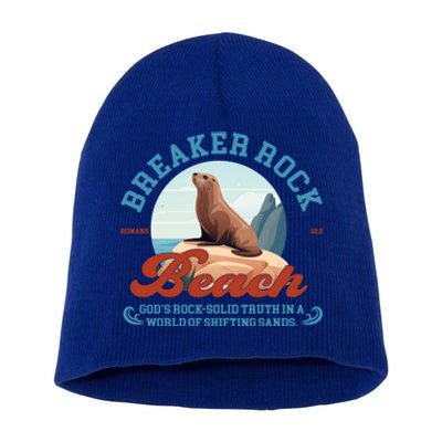 Breaker Rock Beach GodS Rocksolid Truth Vbs 2024 Gift Short Acrylic Beanie