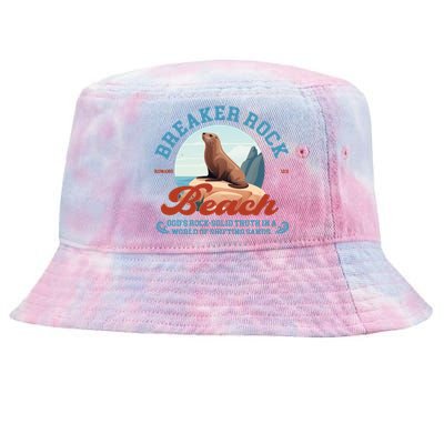 Breaker Rock Beach GodS Rocksolid Truth Vbs 2024 Gift Tie-Dyed Bucket Hat