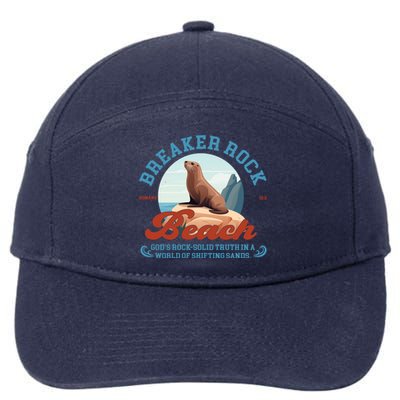 Breaker Rock Beach GodS Rocksolid Truth Vbs 2024 Gift 7-Panel Snapback Hat