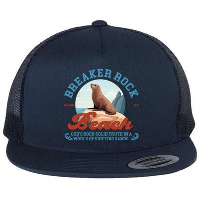 Breaker Rock Beach GodS Rocksolid Truth Vbs 2024 Gift Flat Bill Trucker Hat