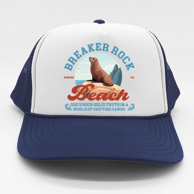 Breaker Rock Beach GodS Rocksolid Truth Vbs 2024 Gift Trucker Hat