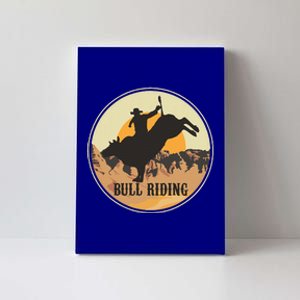 Bull Riding Bullriding Cowboy Western Rodeo Canvas