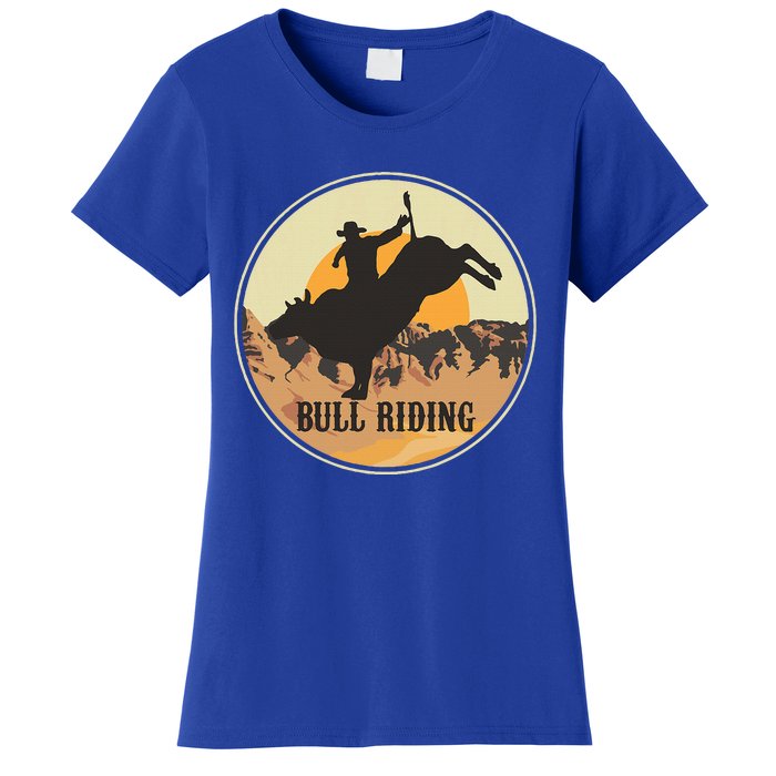 Bull Riding Bullriding Cowboy Western Rodeo Women's T-Shirt