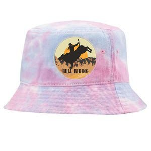 Bull Riding Bullriding Cowboy Western Rodeo Tie-Dyed Bucket Hat