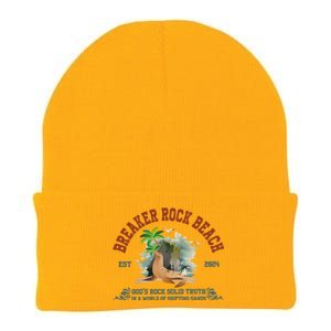 Breaker Rock Beach Vbs 2024 Christian GodS Rock Solid Truth Gift Knit Cap Winter Beanie