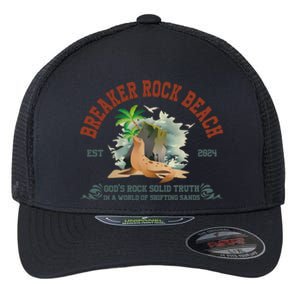 Breaker Rock Beach Vbs 2024 Christian GodS Rock Solid Truth Gift Flexfit Unipanel Trucker Cap