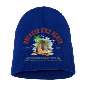 Breaker Rock Beach Vbs 2024 Christian GodS Rock Solid Truth Gift Short Acrylic Beanie