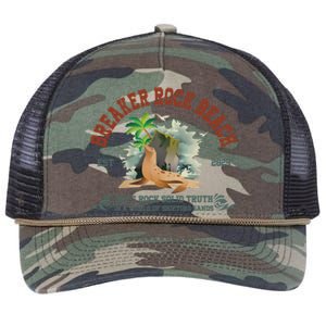 Breaker Rock Beach Vbs 2024 Christian GodS Rock Solid Truth Gift Retro Rope Trucker Hat Cap