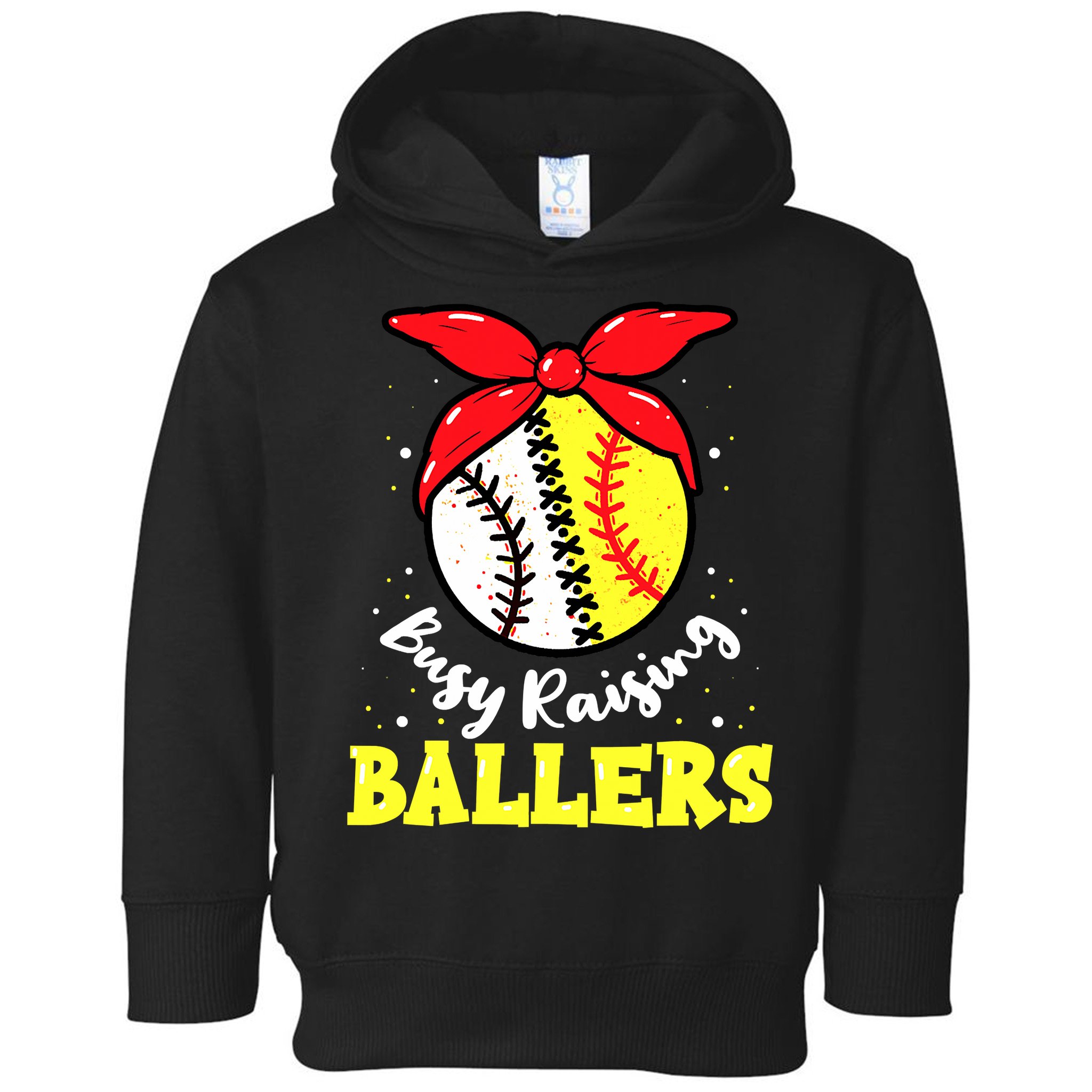 Busy Raising Ballers Softball Baseball Mom Women Toddler Hoodie