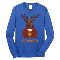 Brewdolph Reindeer Beer Lovers Funny Christmas Gift Long Sleeve Shirt