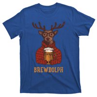 Brewdolph Reindeer Beer Lovers Funny Christmas Gift T-Shirt