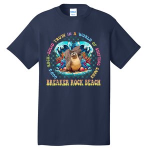 Breaker Rock Beach Vbs 2024 Gods Rock Solid Truth In A World Tall T-Shirt