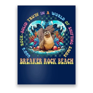 Breaker Rock Beach Vbs 2024 Gods Rock Solid Truth In A World Poster