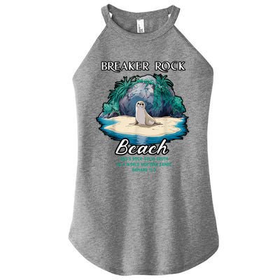 Breaker Rock Beach Solid Truth Christian Women's Perfect Tri Rocker Tank