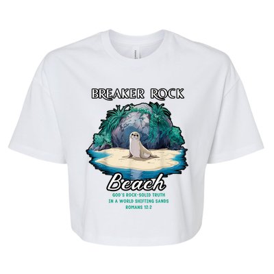 Breaker Rock Beach Solid Truth Christian Bella+Canvas Jersey Crop Tee