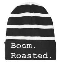 Boom Roasted Striped Beanie with Solid Band