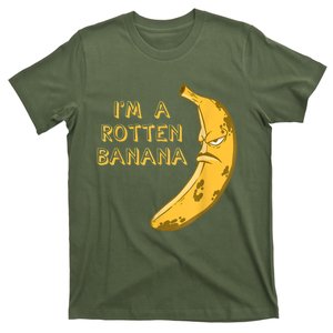 Banana Rotten Brown Frowning Face Fruit Lover T-Shirt