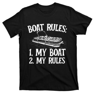 Boat Rules Boating Sailing Lake Boat Captain Motorboating T-Shirt