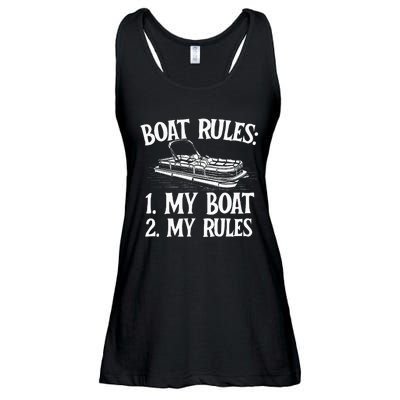 Boat Rules Boating Sailing Lake Boat Captain Motorboating Ladies Essential Flowy Tank