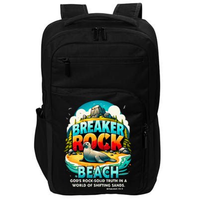 Breaker Rock Beach GodS Rocksolid Truth Christian Vbs 2024 Impact Tech Backpack