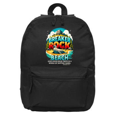 Breaker Rock Beach GodS Rocksolid Truth Christian Vbs 2024 16 in Basic Backpack