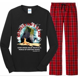 Breaker Rock Beach Gods Rock Solid Truth In A World Vbs 2024 Long Sleeve Pajama Set