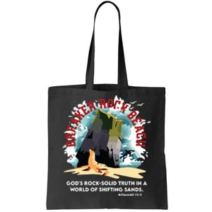 Breaker Rock Beach Gods Rock Solid Truth In A World Vbs 2024 Tote Bag