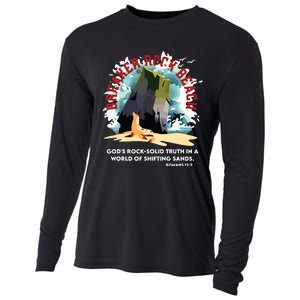 Breaker Rock Beach Gods Rock Solid Truth In A World Vbs 2024 Cooling Performance Long Sleeve Crew