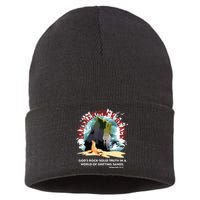 Breaker Rock Beach Gods Rock Solid Truth In A World Vbs 2024 Sustainable Knit Beanie